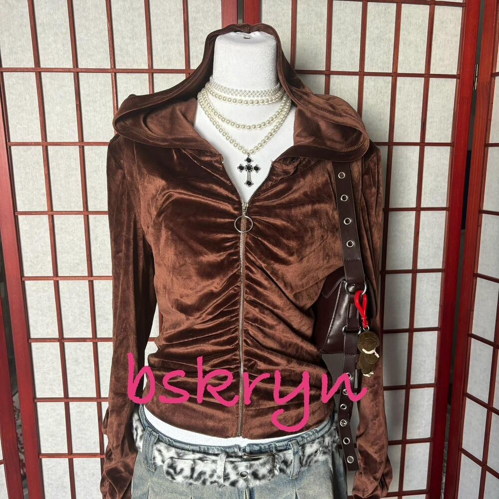 Rainbow Women's Brown and Silver Hoodie
